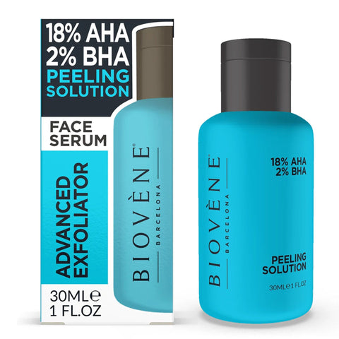 GETIT.QA- Qatar’s Best Online Shopping Website offers Biovene Barcelona Advanced Exfoliator Face Serum 18% AHA and 2% BHA Peeling Solution 30 ml at the lowest price in Qatar. Free Shipping & COD Available!
