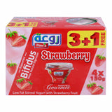 Rawa Low Fat Strawberry Fuit Yoghurt 4 x 150 g - GETIT.QA