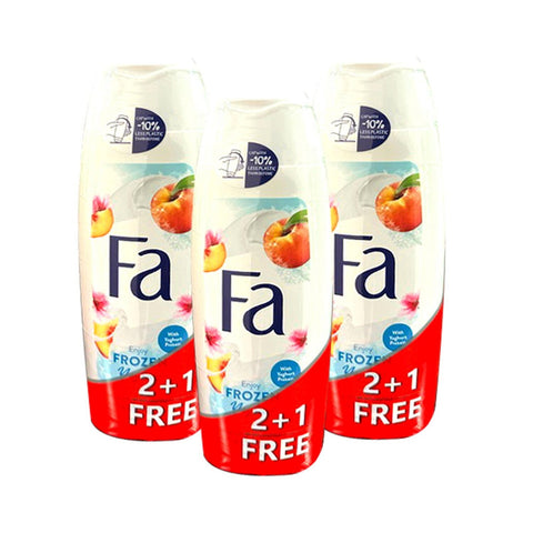 GETIT.QA- Qatar’s Best Online Shopping Website offers Fa Shower Gel 250 ml 2+1 at the lowest price in Qatar. Free Shipping & COD Available!