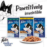 GETIT.QA- Qatar’s Best Online Shopping Website offers Purina Wet Cat Food Felix As Good As It Looks With Chicken in Jelly 85 g at the lowest price in Qatar. Free Shipping & COD Available!
