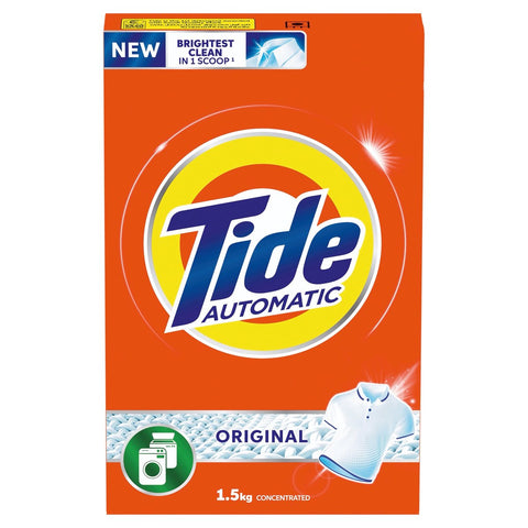 GETIT.QA- Qatar’s Best Online Shopping Website offers TIDE AUTOMATIC POWDER LAUNDRY DETERGENT ORIGINAL SCENT 1.5KG at the lowest price in Qatar. Free Shipping & COD Available!