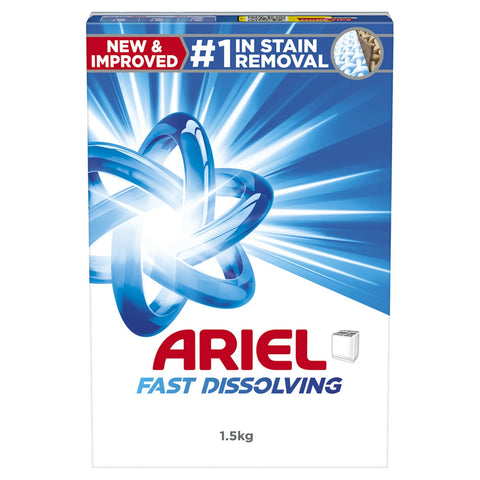 GETIT.QA- Qatar’s Best Online Shopping Website offers ARIEL POWDER LAUNDRY DETERGENT ORIGINAL SCENT 1.5 KG
 at the lowest price in Qatar. Free Shipping & COD Available!