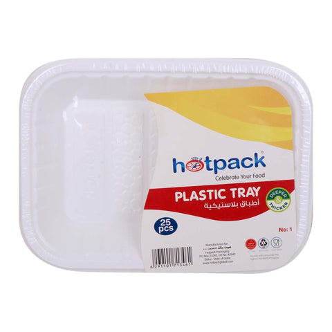 GETIT.QA- Qatar’s Best Online Shopping Website offers Hotpack Plastic Tray No.1 25 pcs at the lowest price in Qatar. Free Shipping & COD Available!
