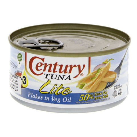 GETIT.QA- Qatar’s Best Online Shopping Website offers CENTURY TUNA LITE FLAKES IN VEG OIL 180 G at the lowest price in Qatar. Free Shipping & COD Available!