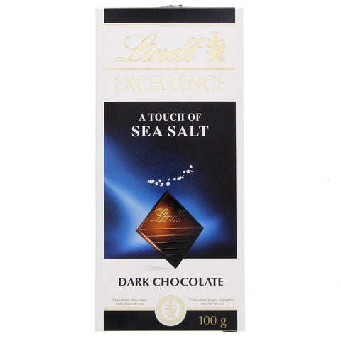 GETIT.QA- Qatar’s Best Online Shopping Website offers LINDT EXCELLENCE A TOUCH OF SEA SALT DARK CHOCOLATE 100 G at the lowest price in Qatar. Free Shipping & COD Available!