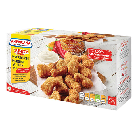 GETIT.QA- Qatar’s Best Online Shopping Website offers AMCAN HOT CHICKEN NUGGET 270GM at the lowest price in Qatar. Free Shipping & COD Available!