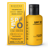 GETIT.QA- Qatar’s Best Online Shopping Website offers Biovene Barcelona Hyaluronic SPF 50 Anti Aging Sun Serum 30 ml at the lowest price in Qatar. Free Shipping & COD Available!