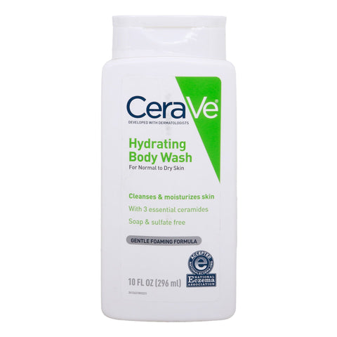 GETIT.QA- Qatar’s Best Online Shopping Website offers CeraVe Hydrating Body Wash For Normal to Dry Skin 296 ml at the lowest price in Qatar. Free Shipping & COD Available!
