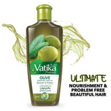 GETIT.QA- Qatar’s Best Online Shopping Website offers VATIKA NATURALS OLIVE ENRICHED HAIR OIL NOURISH & PROTECT 300 ML at the lowest price in Qatar. Free Shipping & COD Available!