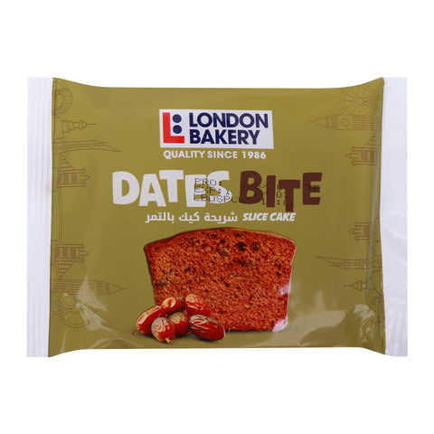 London Bakery Dates Bite Slice Cake 70 g - GETIT.QA