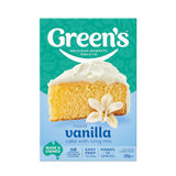 GETIT.QA- Qatar’s Best Online Shopping Website offers Green's Moist Vanilla Cake Mix with Icing 470 g at the lowest price in Qatar. Free Shipping & COD Available!