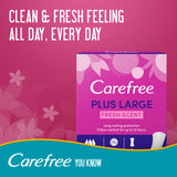 GETIT.QA- Qatar’s Best Online Shopping Website offers CAREFREE PANTY LINERS PLUS LARGE FRESH SCENT 48 PCS at the lowest price in Qatar. Free Shipping & COD Available!