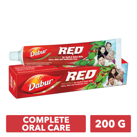 GETIT.QA- Qatar’s Best Online Shopping Website offers DABUR RED TOOTHPASTE 200 G at the lowest price in Qatar. Free Shipping & COD Available!