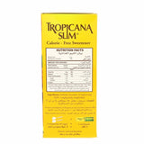 GETIT.QA- Qatar’s Best Online Shopping Website offers TROPICANA SLIM CALORIE FREE SWEETENER 100 STICKS 150 G at the lowest price in Qatar. Free Shipping & COD Available!