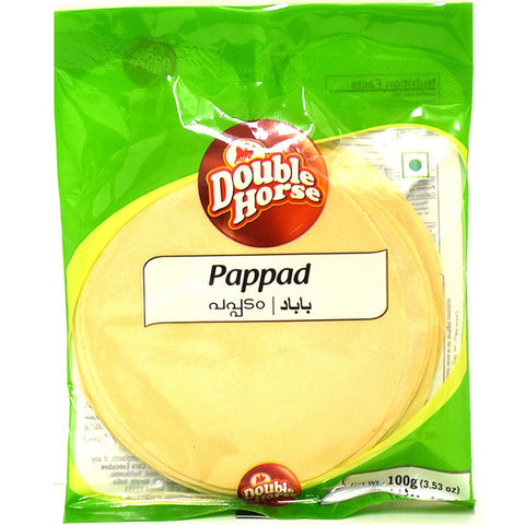 GETIT.QA- Qatar’s Best Online Shopping Website offers DOUBLE HORSE PAPPAD 100G at the lowest price in Qatar. Free Shipping & COD Available!