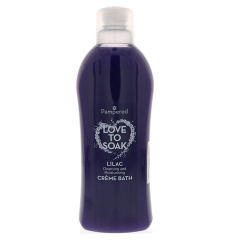 GETIT.QA- Qatar’s Best Online Shopping Website offers PAMPERED LOVE TO SOAK LILAC CREME BATH 1 LITRE at the lowest price in Qatar. Free Shipping & COD Available!