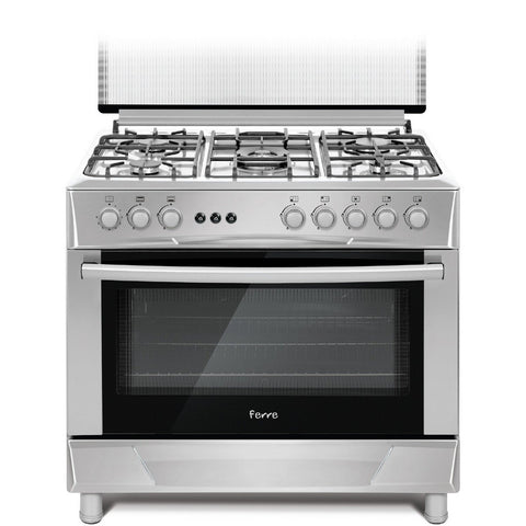 GETIT.QA- Qatar’s Best Online Shopping Website offers FERRE COOKING RANGE FR-E60X90G5+ 90X60 5BURNER at the lowest price in Qatar. Free Shipping & COD Available!