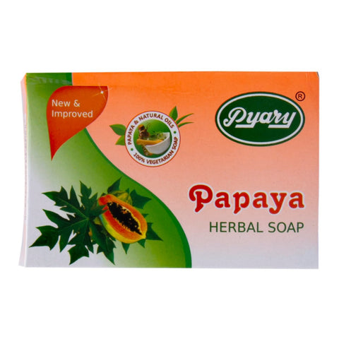 GETIT.QA- Qatar’s Best Online Shopping Website offers PYARY PAPAYA HERBAL SOAP-- 75 G at the lowest price in Qatar. Free Shipping & COD Available!