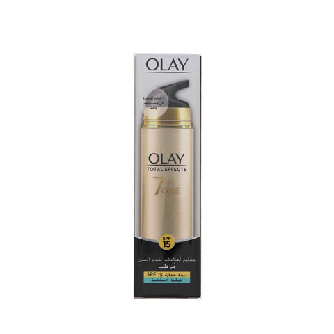 GETIT.QA- Qatar’s Best Online Shopping Website offers OLAY TOTAL EFFECTS 7 IN ONE ANTI-AGEING MOISTURIZER FOR SENSITIVE SKIN SPF15 50 ML at the lowest price in Qatar. Free Shipping & COD Available!