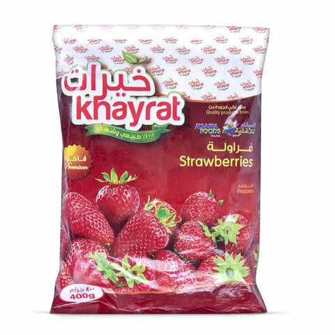 GETIT.QA- Qatar’s Best Online Shopping Website offers KHAYRAT FROZEN STRAWBERRY 400G at the lowest price in Qatar. Free Shipping & COD Available!