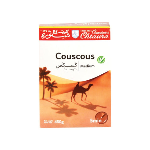 GETIT.QA- Qatar’s Best Online Shopping Website offers CHTAURA COUSCOUS MEDIUM 450G at the lowest price in Qatar. Free Shipping & COD Available!