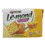 GETIT.QA- Qatar’s Best Online Shopping Website offers JULIE'S LE - MOND PUFF SANDWICH CHEDDAR CHEESE CREAM BISCUITS 180 G at the lowest price in Qatar. Free Shipping & COD Available!