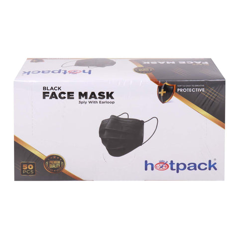 GETIT.QA- Qatar’s Best Online Shopping Website offers Hotpack Black Face Mask 3ply 50 pcs at the lowest price in Qatar. Free Shipping & COD Available!
