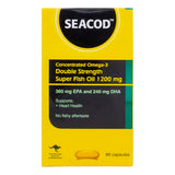 GETIT.QA- Qatar’s Best Online Shopping Website offers SEACOD DOUBLE STRENGTH SUPER FISH OIL CAPSULES 60 PCS at the lowest price in Qatar. Free Shipping & COD Available!