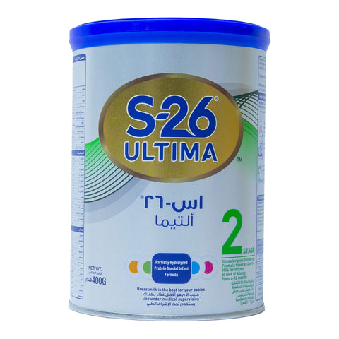 GETIT.QA- Qatar’s Best Online Shopping Website offers Nestle S26 Ultima Stage 2 Partially Hydrolyzed Protein Special Infant Formula From 6-12 Months 400 g at the lowest price in Qatar. Free Shipping & COD Available!
