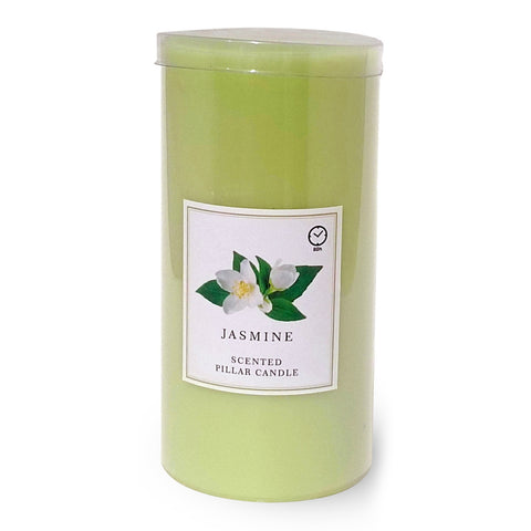 GETIT.QA- Qatar’s Best Online Shopping Website offers MAPLE LEAF SCENTED PILLAR CANDLE 7.5X15CM GREEN JASMINE at the lowest price in Qatar. Free Shipping & COD Available!