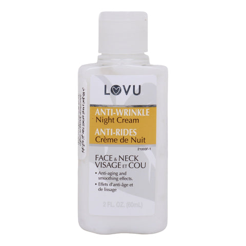 GETIT.QA- Qatar’s Best Online Shopping Website offers Lovu Anti-Wrinkle Night Cream 60 ml at the lowest price in Qatar. Free Shipping & COD Available!