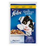 GETIT.QA- Qatar’s Best Online Shopping Website offers Purina Wet Cat Food Felix As Good As It Looks With Chicken in Jelly 85 g at the lowest price in Qatar. Free Shipping & COD Available!
