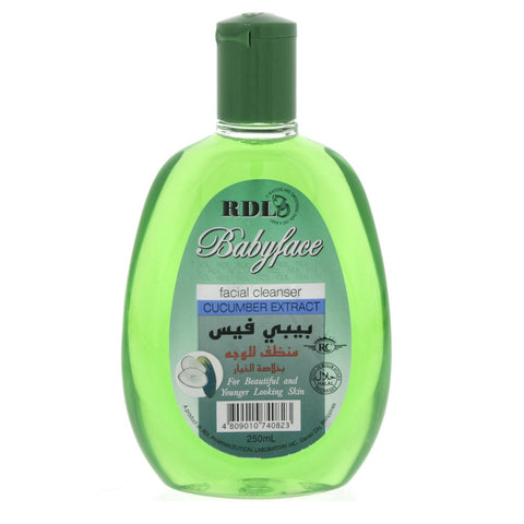 GETIT.QA- Qatar’s Best Online Shopping Website offers RDL BABY FACE FACIAL CLEANSER WITH CUCUMBER EXTRACT 250 ML at the lowest price in Qatar. Free Shipping & COD Available!