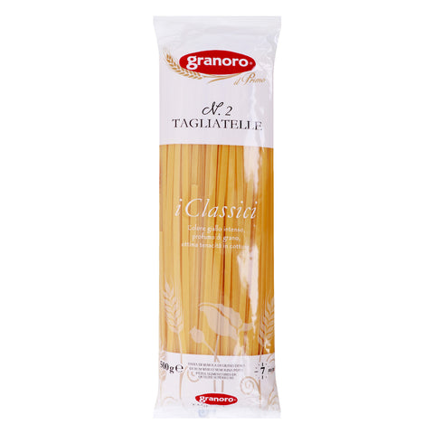 GETIT.QA- Qatar’s Best Online Shopping Website offers GRANORO CLASSIC TAGLIATELLE PASTA NO.2 500 G at the lowest price in Qatar. Free Shipping & COD Available!