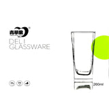 GETIT.QA- Qatar’s Best Online Shopping Website offers DELI LONG SQUARE GLASS TUMBLER 6PCS 260ML ES5103 at the lowest price in Qatar. Free Shipping & COD Available!