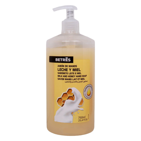 GETIT.QA- Qatar’s Best Online Shopping Website offers Betres Milk and Honey Hand Soap 750 ml at the lowest price in Qatar. Free Shipping & COD Available!