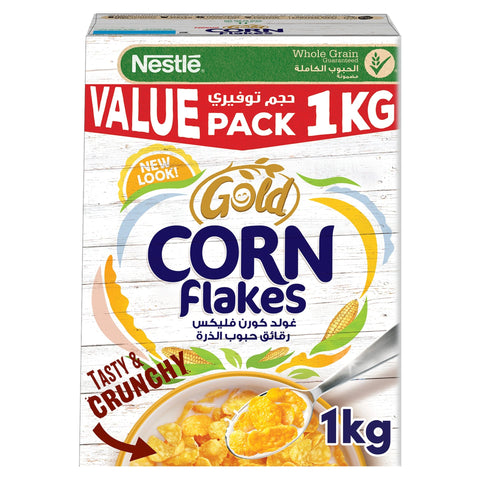GETIT.QA- Qatar’s Best Online Shopping Website offers Nestle Gold Corn Flakes Breakfast Cereal 1 kg at the lowest price in Qatar. Free Shipping & COD Available!
