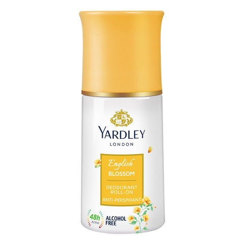 GETIT.QA- Qatar’s Best Online Shopping Website offers YARDLEY ENGLISH BLOSSOM DEODORANT ROLL ON ANTI-PERSPIRANT 50 ML at the lowest price in Qatar. Free Shipping & COD Available!