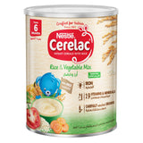 GETIT.QA- Qatar’s Best Online Shopping Website offers Nestle Cerelac Rice & Vegetable Mix Infant Cereal From 6 Months 350 g at the lowest price in Qatar. Free Shipping & COD Available!
