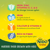 GETIT.QA- Qatar’s Best Online Shopping Website offers Nestle Nido Fortified Milk Powder Rich in Fiber 400 g at the lowest price in Qatar. Free Shipping & COD Available!