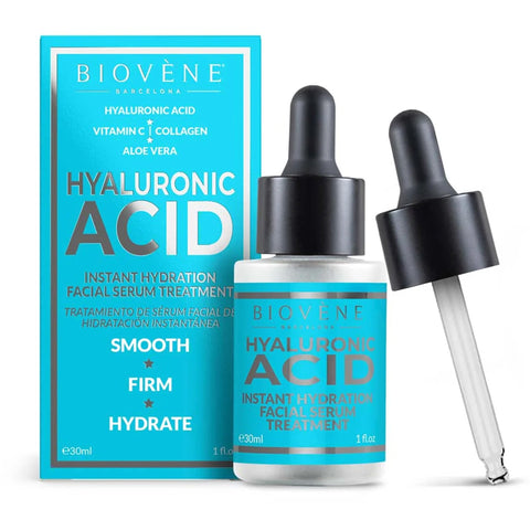 GETIT.QA- Qatar’s Best Online Shopping Website offers Biovene Barcelona Hyaluronic Acid Instant Hydration Facial Serum Treatment 30 ml at the lowest price in Qatar. Free Shipping & COD Available!