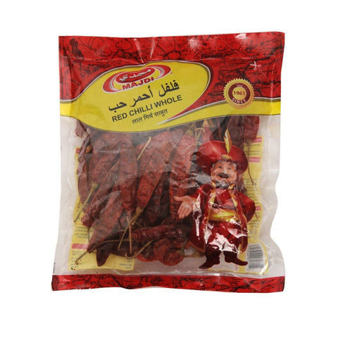 GETIT.QA- Qatar’s Best Online Shopping Website offers MAJDI RED CHILLI WHOLE 90G at the lowest price in Qatar. Free Shipping & COD Available!