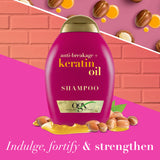 GETIT.QA- Qatar’s Best Online Shopping Website offers OGX SHAMPOO ANTI BREAKAGE + KERATIN OIL 385 ML at the lowest price in Qatar. Free Shipping & COD Available!