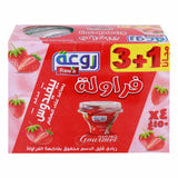 Rawa Low Fat Strawberry Fuit Yoghurt 4 x 150 g - GETIT.QA