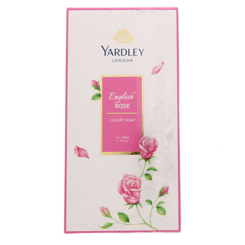 GETIT.QA- Qatar’s Best Online Shopping Website offers YARDLEY ENGLISH ROSE LUXURY SOAP 3 X 100 G at the lowest price in Qatar. Free Shipping & COD Available!