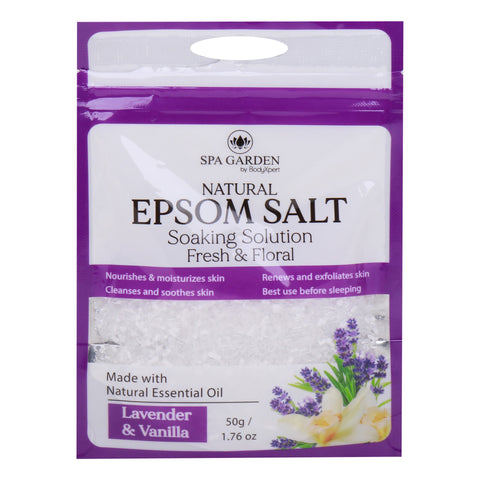 GETIT.QA- Qatar’s Best Online Shopping Website offers Spa Garden Natural Epsom Salt Lavender & Vanilla 50 g at the lowest price in Qatar. Free Shipping & COD Available!