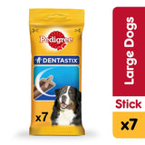 GETIT.QA- Qatar’s Best Online Shopping Website offers PEDIGREE DENTASTIX DOG TREATS LARGE BREED DOG 7 PCS MULTIPACK 270 G at the lowest price in Qatar. Free Shipping & COD Available!