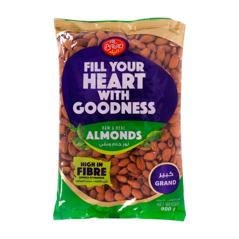 GETIT.QA- Qatar’s Best Online Shopping Website offers AL BALAD RAW & REAL ALMONDS GRAND 900G at the lowest price in Qatar. Free Shipping & COD Available!