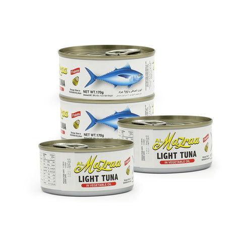 GETIT.QA- Qatar’s Best Online Shopping Website offers Al Mazraa Light Tuna In Vegetable Oil, 4 x 170 g at lowest price in Qatar. Free Shipping & COD Available!