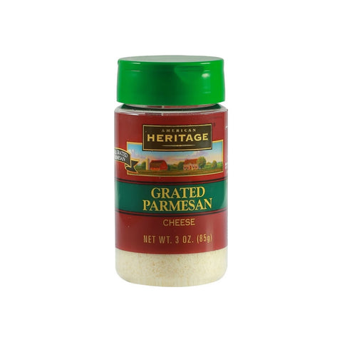 GETIT.QA- Qatar’s Best Online Shopping Website offers AMERICAN HERITAGE GRATED PARMESAN CHEESE 85G at the lowest price in Qatar. Free Shipping & COD Available!